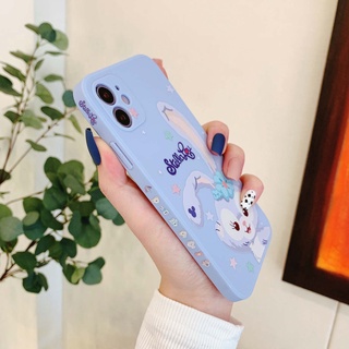 เคสซิลิโคน iPhone Stellalou เคสไอโฟน7พลัส for เคส Apple 11 straight side mobile phone case iPhone12promax เคสไอโฟน11 silicone iPhone11ProMax เคสไอโฟนxr เคสไอโฟนxsmax couple mini soft xsmax female XR case