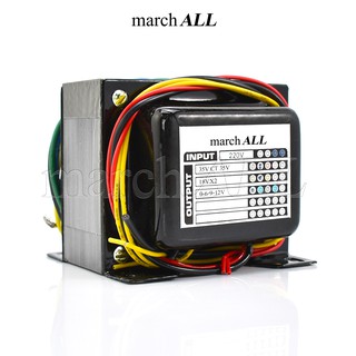 march ALL หม้อแปลงไฟ AC ขนาด 4A แรงดันเอาพุต 35V-0-35V และ 18V-0-18V พร้อมขด 0-6V-9V-12V ชนิด EI TRANSFORMER Center Tap