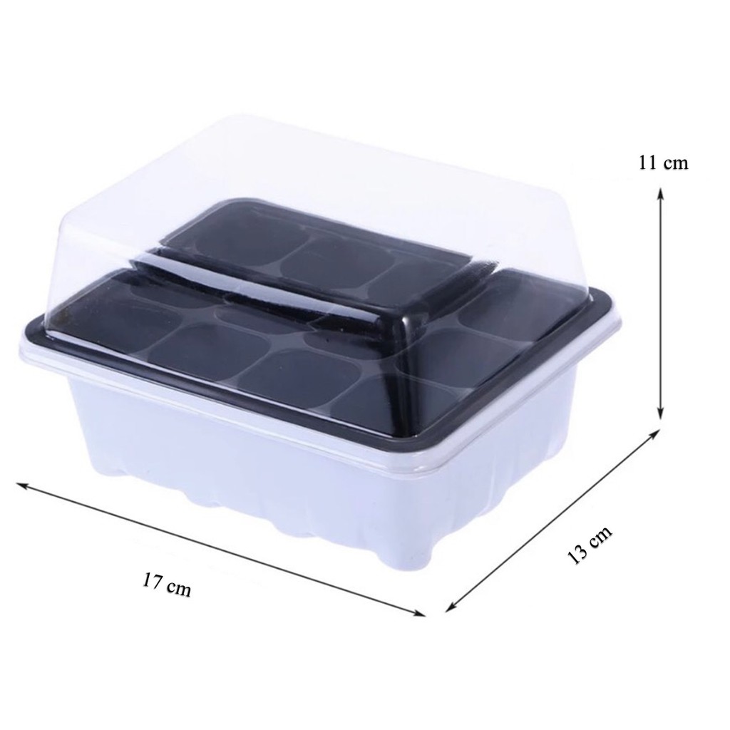 ☘️ The igrow ถาดเพาะปลูก 12ช่องพร้อมฝาปิด 🌱