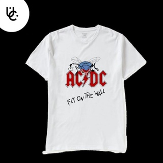 ผ้าฝ้ายแท้เสื้อยืดผ้าฝ้าย พิมพ์ลายการ์ตูนอนิเมะ acdc series สไตล์วินเทจ ย้อนยุค สําหรับผู้ชาย ผู้หญิง ไซซ์ 30sS-4XL