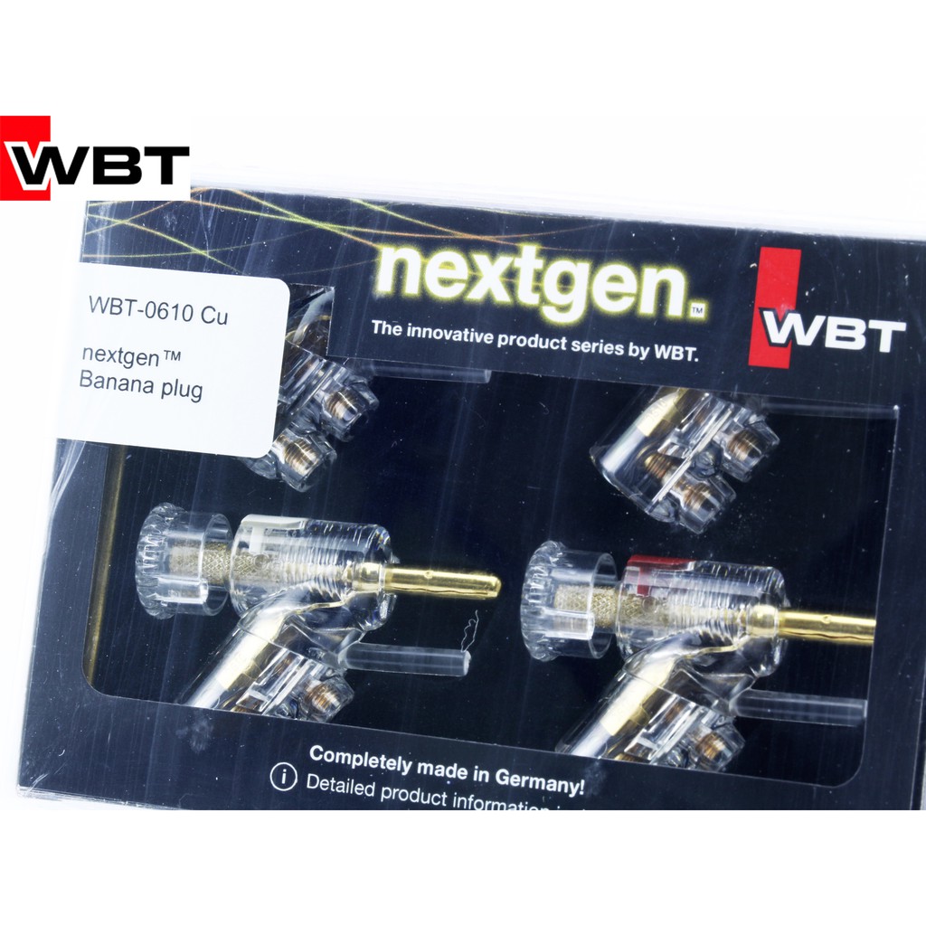 ของแท้จากตัวแทน WBT-0610 Cu nextgen Banana Plug NEW Version Pure Copper audio grade / ร้าน All Cable