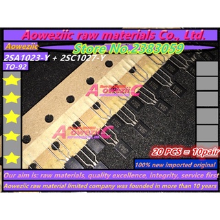 Aoweziic 100% new imported original  2SA1023-Y  2SC1027-Y  KTA1023-Y  KTC1027-Y  A1023  C1027 TO-92 power triode ( 1 pai