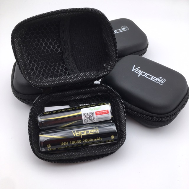 ถ่าน vapcell 18650 2000mah 38A  ถ่านชาร์จ18650 ยี่ห้อvapcell (ดำ)