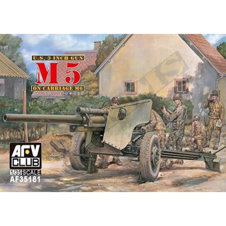 AFV Club 1/35 AF35181 U.S. 3 INCH GUN ON CARRIAGE M6