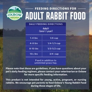 CatHoliday อาหารเม็ด Oxbow Essentials ขนาด 3-5 LB สำหรับกระต่าย แกสบี้ หนู ชินชิล่า Rabbit Food Chinchilla Guinea Pig