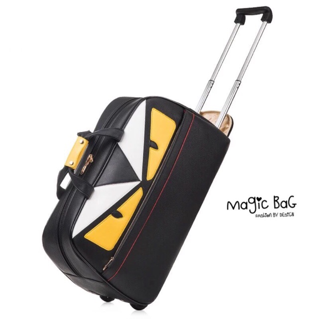 💕Traveller Bag💕  New traveller bag for women 2017 มาแล้วว งานสไตล์ Fendi กระเป๋าเดินทางล้อลาก size ใหญ่ ใส่ของได้จุ