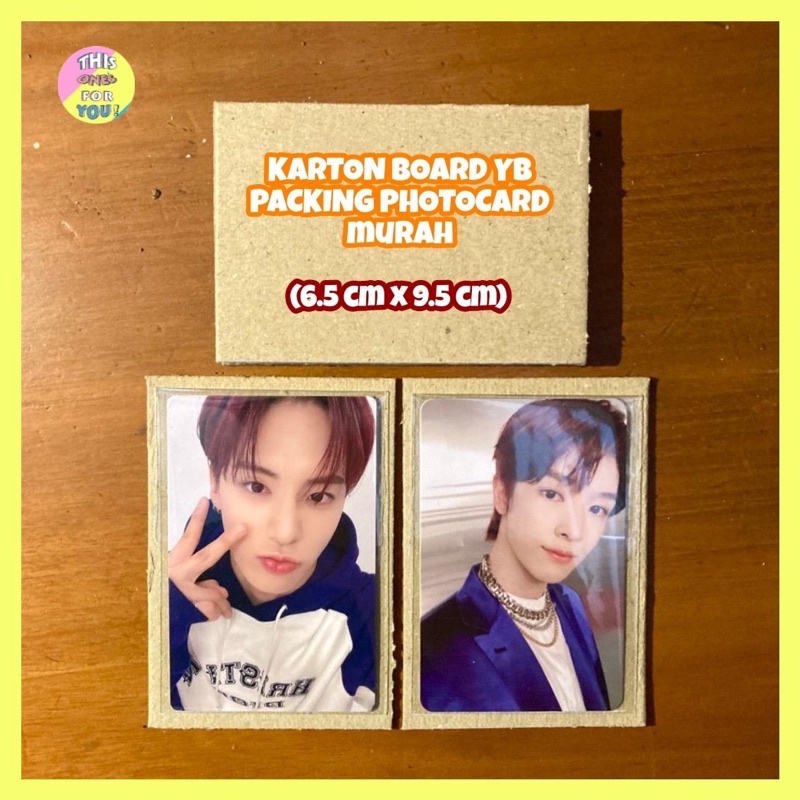 [READY] CARTON / CARTON / YELLOW BOARD YB SIZE 6.5 CM X 9.5 CM 2MM THICKNESS FOR PACKING PHOTOCARD T
