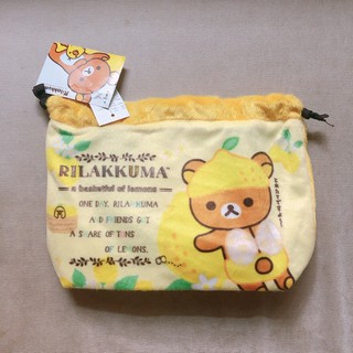 ถุงผ้าหูรูด ลายrilakkuma