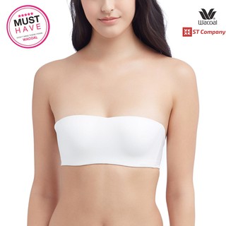 Wacoal ชุดชั้นใน บราเกาะอก Body Bra สีครีม (CR) รุ่น WB3B53 มีโครง 1/2 Cup สลับสายได้ 10 แบบ ไร้ตะเข็บ เกาะแน่น เกาะอก