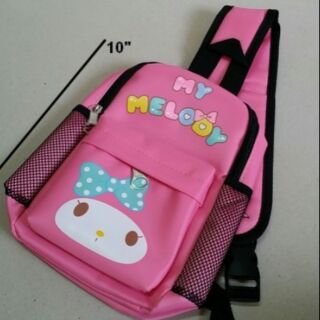 เป้สะพายเฉียง กระเป๋าคาดอก Shoulder bag ลาย มายเมโลดี้ mymelody ขนาด 6x10x3 นิ้ว