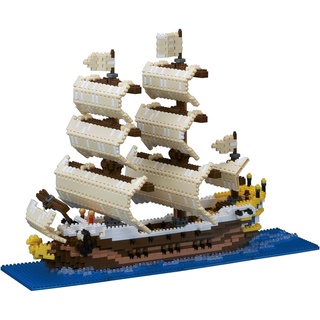 Direct from Japan Kawada Nanoblock Sailboat 2500 Piece NB-030