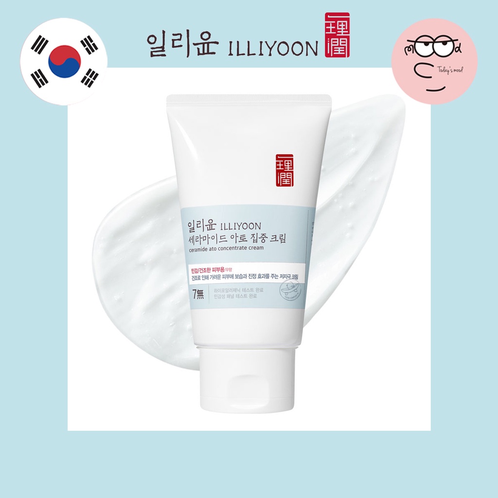 [ILLIYOON] Ceramide Ato Concentrate Cream 200ml | ครีมบํารุงผิวหน้า เพิ่มความชุ่มชื้น สไตล์เกาหลี ครีมบํารุงผิว