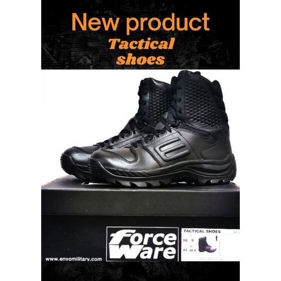 Tactical boots หนังแท้