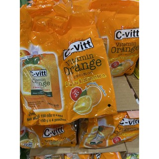 ซี-วิด ออเร้นจ์ เยลลี่ 150 กรัม แพค 4 ห่อ  c-vitt