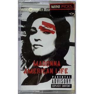 Cassette Tape เทปคาสเซ็ตเพลง Madonna American Life ลิขสิทธิ์ ซีล Sticker "Mini Picks"