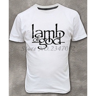 เสื้อยืด ผ้าฝ้าย พิมพ์ลาย Lamb of God สีขาว แฟชั่นฤดูร้อน สไตล์อเมริกัน สําหรับผู้ชายS-5XL