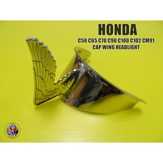 HONDA C50 C65 C70 C90 C100 C102 CM91 CAP WING HEADLIGHT #ปีกไฟหน้า #แก๊ปไฟหน้า