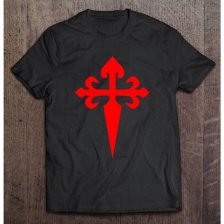 เสื้อยืด พิมพ์ลาย Red St James Cross