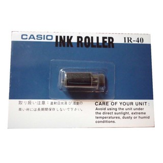 ผ้าหมึกอิงค์โรลเครื่องคิดเลข สีดำ คาสิโอ IR-40/Casio Black Ribbon Roll Calculator Casio IR-40