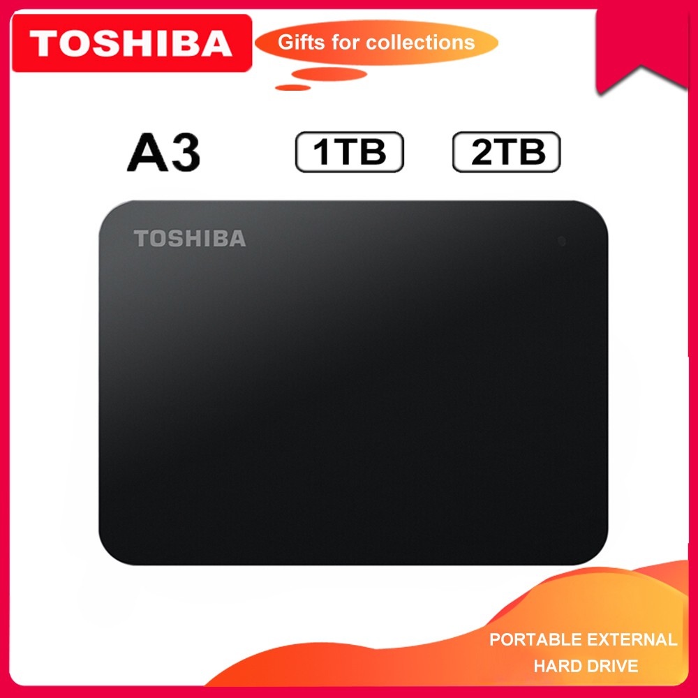 Toshiba Canvio Basic 1TB/2TB - HDD HD Hardisk Harddisk External 2.5 USB 3.0 Harupink