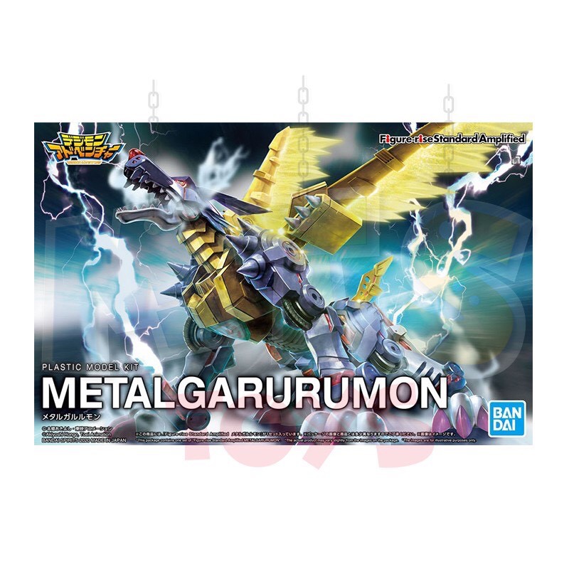 **MTS Toys**Figure-Rise Standard : Metal Garurumon [Amplified] ของแท้จากญี่ปุ่น  [ต้องประกอบด้วยตัวเอง] ราคา ถูกที่สุด ดีลบีเคเค แกลเลอรีภาพที่ 2