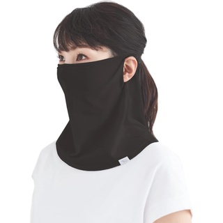 Direct from Japan Shirokuma no kimochi Kikkuri Face &amp; Neck Gray Cool Face Cover Neck Guard UV Protection Outdoor Mask Made in Japan HLHN-902