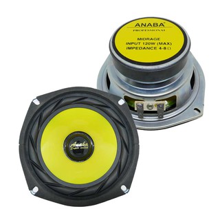 ดอกลำโพง 5 นิ้ว ซัพวูฟเฟอร์ ANABA 120W 4-8 โอม 1ดอก โครงเงิน