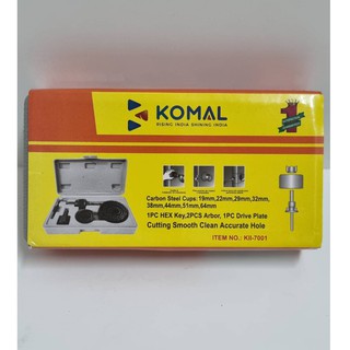 โฮลซอเจาะไม้  11 ตัว / 16 ตัว KOMAL ชุดดอกสว่านโฮลซอเจาะไม้