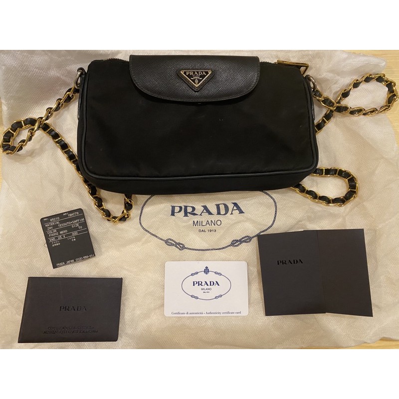 prada tessuto nylon crossbody มือสอง อุปกรณ์ครบตามในรูปเลยค่ะ