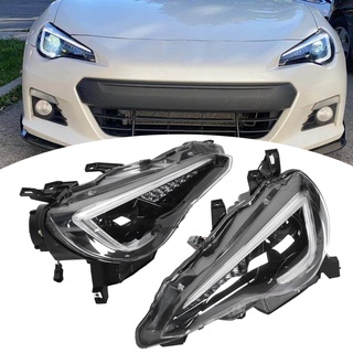 Vland ไฟหน้าไดนามิก Led สําหรับ Subaru Brz Scion Fr‐S 2012‐2020 Lhd ประกอบไฟหน้า ไฟโปรเจคเตอร์แบบลำแสงคู่