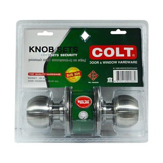 ลูกบิดประตู กุญแจลูกบิดประตู ลูกบิดห้องน้ำ COLT 6302-A สเตนเลส