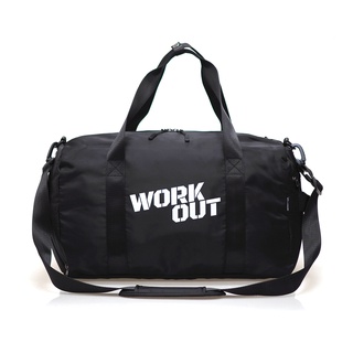 HQ LUGGAGE กระเป๋าสะพายข้าง ทรงสปอร์ต Collection - Work out รุ่น P9959 (สีดำ)