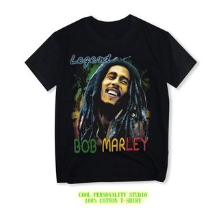 เสื้อยืดโอเวอร์ไซส์Bob Marley Jamaican reggae hemp leaf Bob Marley เสื้อยืดสร้างสรรค์บุคลิกภาพ rock ผู้ชายและผู้หญิงแฟชั