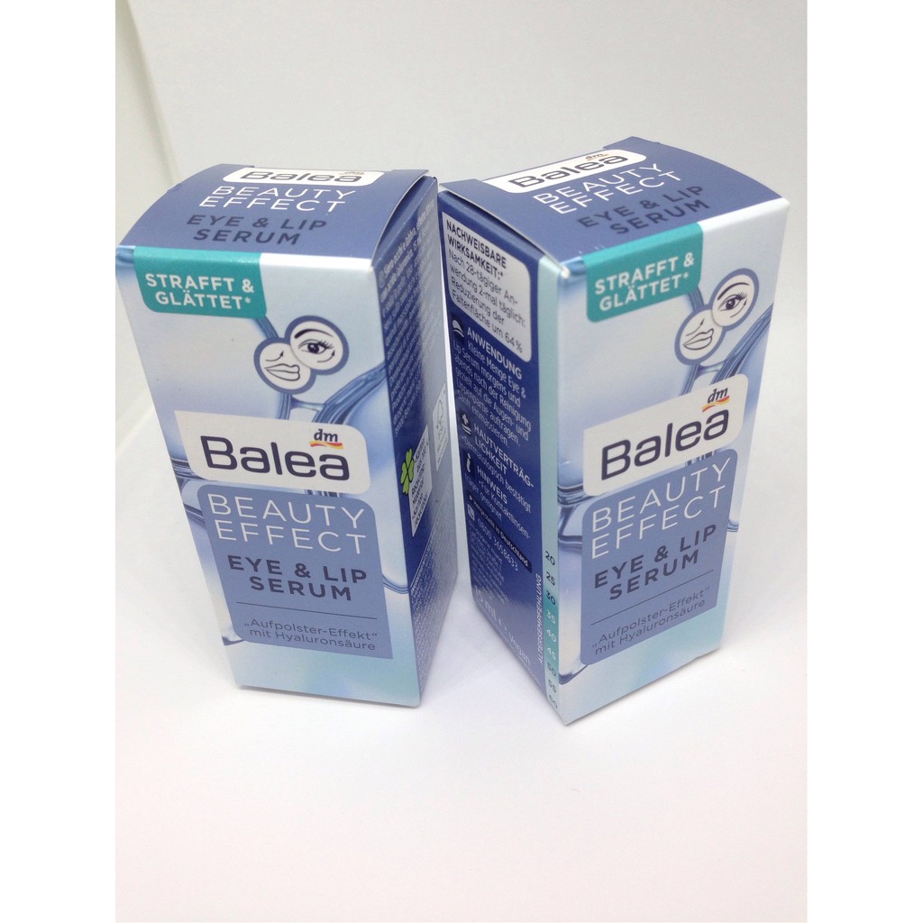 Balea Beauty Effect Eye &amp; Lip Serum 15ml. เซรั่มบำรุงรอบดวงตาและริมฝีปาก