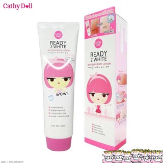 Cathy Doll Ready 2 WHITE One Day Whitener Body Lotion 150ml. โลชั่นน้ำนม