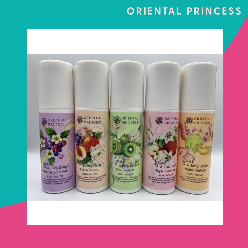 Oriental princess fresh and juicy delight scent roller (โรลออน)