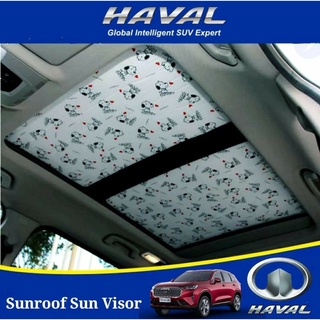 บังแดดซันรูฟ SUNROOF HAVAL H6 ลาย Snoopy