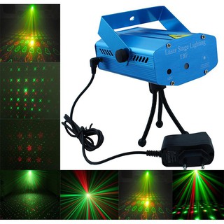 เครื่องฉายไฟเวทีแสงเลเซอร์ Mini Laser Stage Lighting Projector