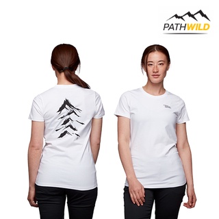 เสื้อยืด BLACK DIAMOND PEAKS TEE – WOMEN สี WHITE