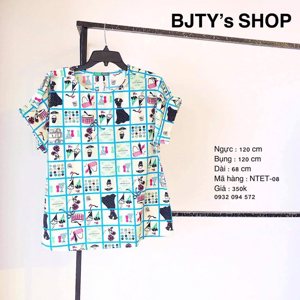 เสื้อเชิ้ตผู้หญิง BIG SIZE 65KG TO 80KG - เสื้อเชิ้ตผ้า PATTERN ขนาดใหญ่
