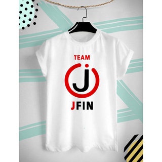 เสื้อยืดลาย เหรียญ JFIN คริปโต Cryptocurrency สีสันสดใส ใส่สบายๆ ไม่ยืด ไม่ย้วย