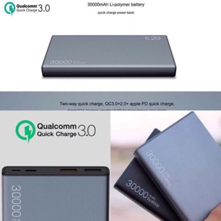 Eloop รุ่น E29 แบตสำรอง Power Bank ความจุ 30000mAh มีชาร์จเร็ว Quick Charge 3.0 และ Power Delivery ของแท้ 100%