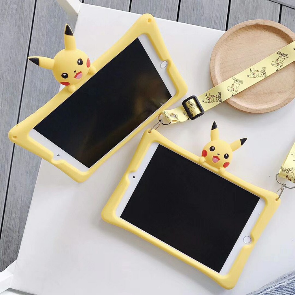 Huawei MediaPad M5 M6 8.4 10.8 T5 10.1 M3 lite เปลือก Catoon Cute Pikachu Soft TPU Case เคสซิลิโคน