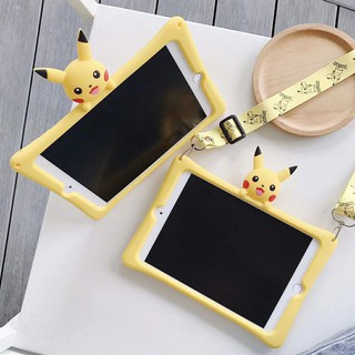 Huawei MediaPad M5 M6 8.4 10.8 T5 10.1 M3 lite เปลือก Catoon Cute Pikachu Soft TPU Case เคสซิลิโคน