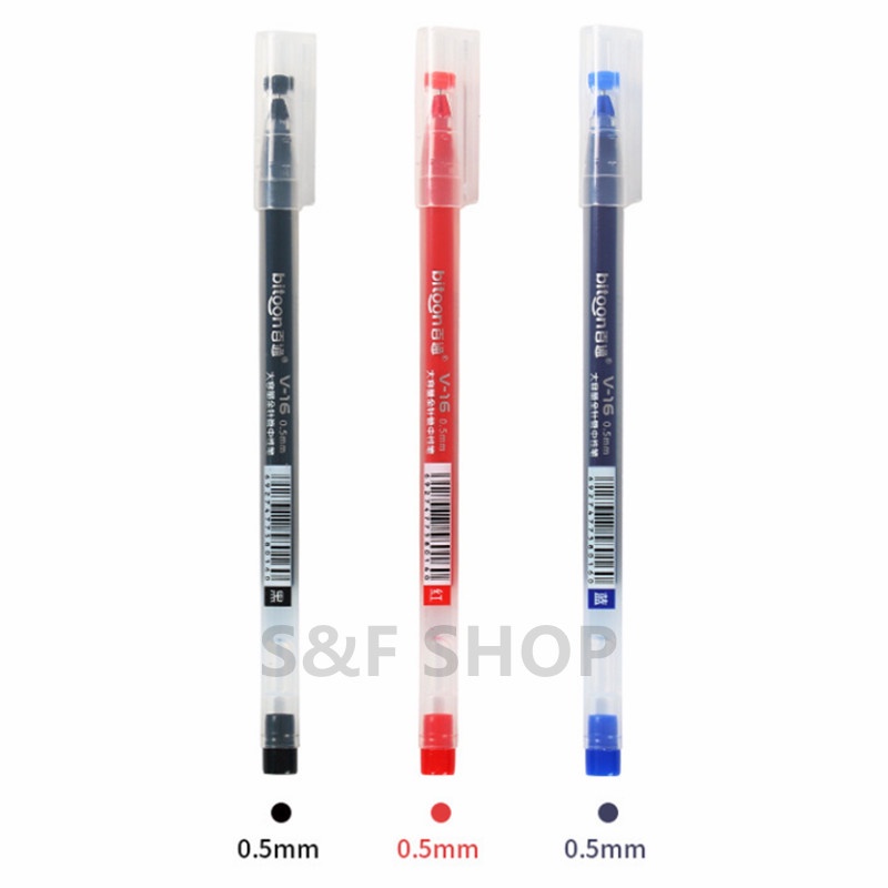 ปากกาเจล รุ่นV-16 หมึกสีน้ำเงิน ขนาด 0.5 มม.หมึกมากกว่าปากกาเจลธรรมดาถึง 4 เท่า ใช้นาน แห้งไว(ราคาต่อด้าม)