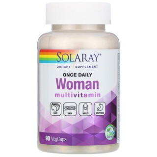 🔥Preorder🌈Solaray, Once Daily, Woman, Multivitamin, 90 VegCaps