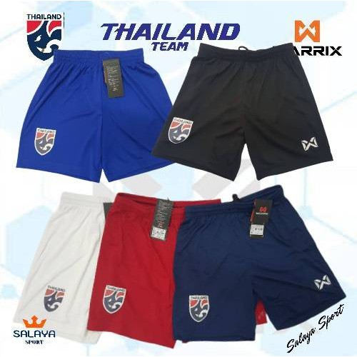 WARRIX กางเกงฟุตบอลขาสั้นสีล้วน ของแท้ 100% โลโก้ทีมชาติไทย  WARRIXรุ่น WA-FBA009 ( WP-1509 )