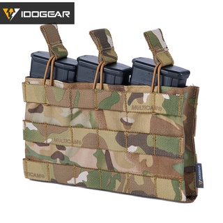 Idogear กระเป๋าแมกกาซีนยุทธวิธี สามชั้น สําหรับ 5.56 Military MOLLE Mag Pouch Open Top Mag Pouch 3526