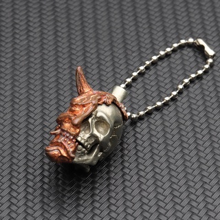 CNEDC Outdoors DIY White Brass Skull Knife Beads Lanyard Copper Pendants Keyrings Accessories