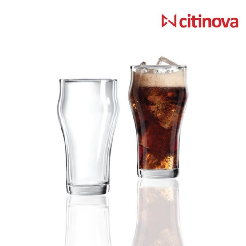 CITINOVA OHANA GLASS 405ML คอนเทนติส 6PC | กระจกเบอร์ | แก้วน้ําผลไม้